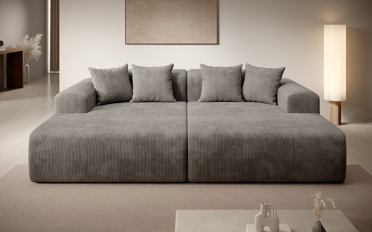 Design loungesofa Shelly in Ribstof