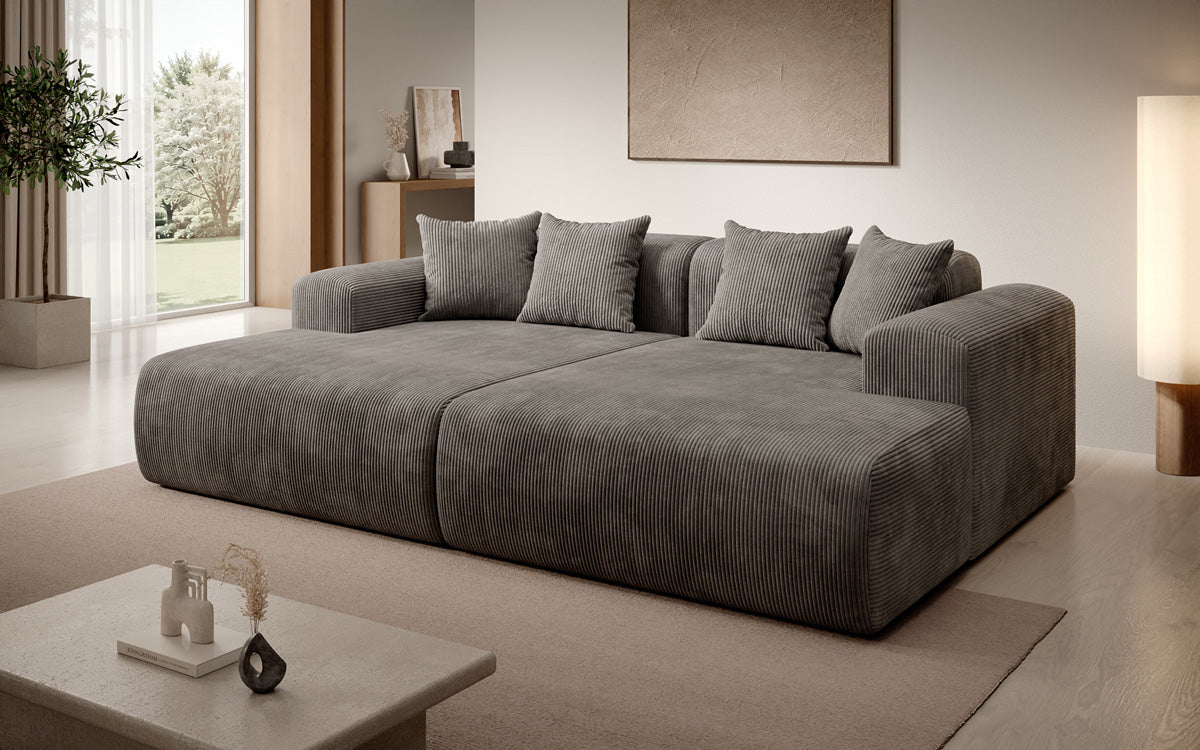 Design loungesofa Shelly in Ribstof