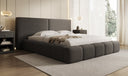 Designer gestoffeerd bed Elise in Teddystof Bouclé met opbergruimte