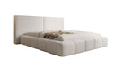 Designer gestoffeerd bed Elise in Teddystof Bouclé met opbergruimte