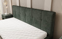Designer gestoffeerd bed Nelly in Ribstof met opbergruimte