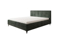 Designer gestoffeerd bed Nelly in Ribstof met opbergruimte