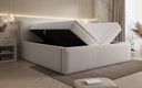 Designer gestoffeerd bed Nora in Teddystof Bouclé met opbergruimte incl. matrassen