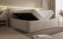 Designer gestoffeerd bed Nora in Teddystof Bouclé met opbergruimte incl. matrassen