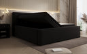 Designer gestoffeerd bed Nora in Teddystof Bouclé met opbergruimte incl. matrassen