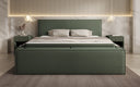 Designer gestoffeerd bed Nora in Teddystof Bouclé met opbergruimte incl. matrassen