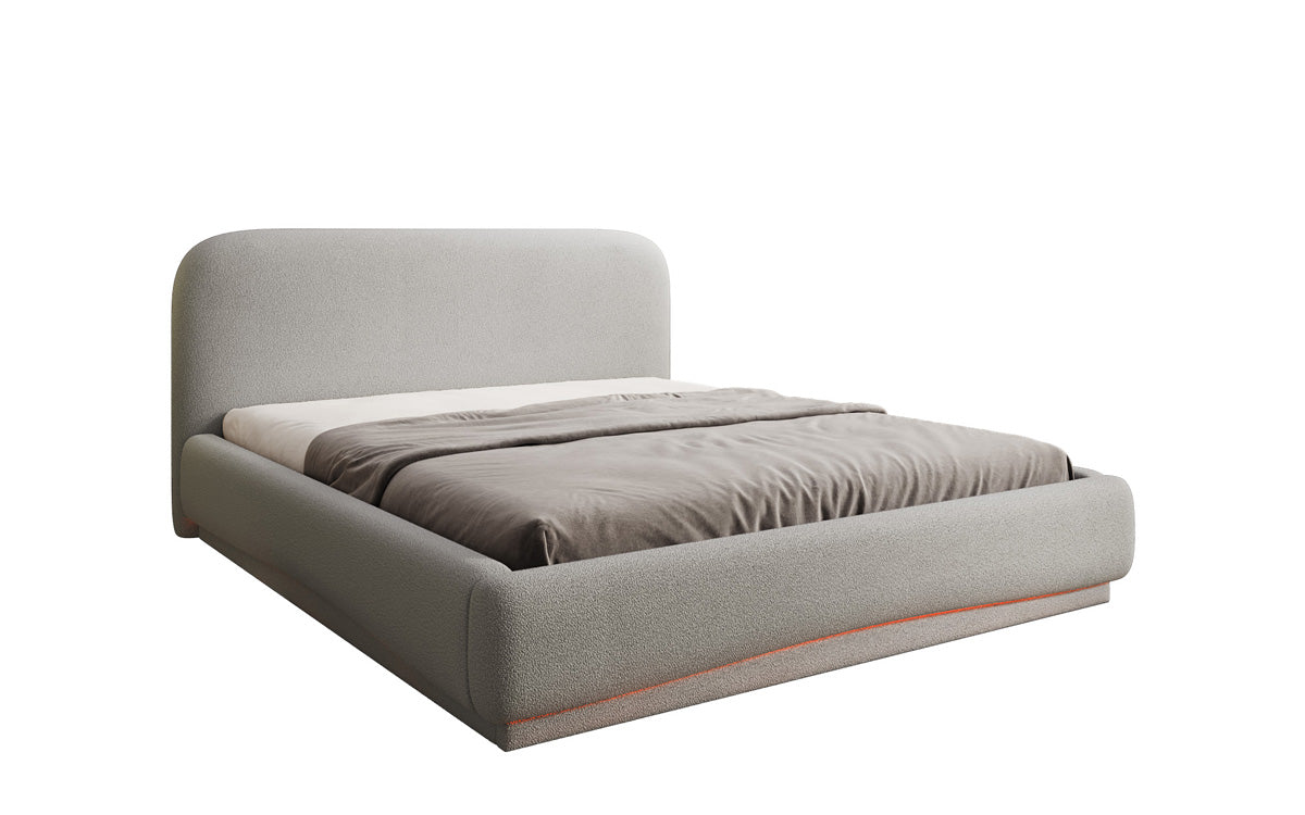 Designer gestoffeerd bed Magic incl. RGB en opbergruimte