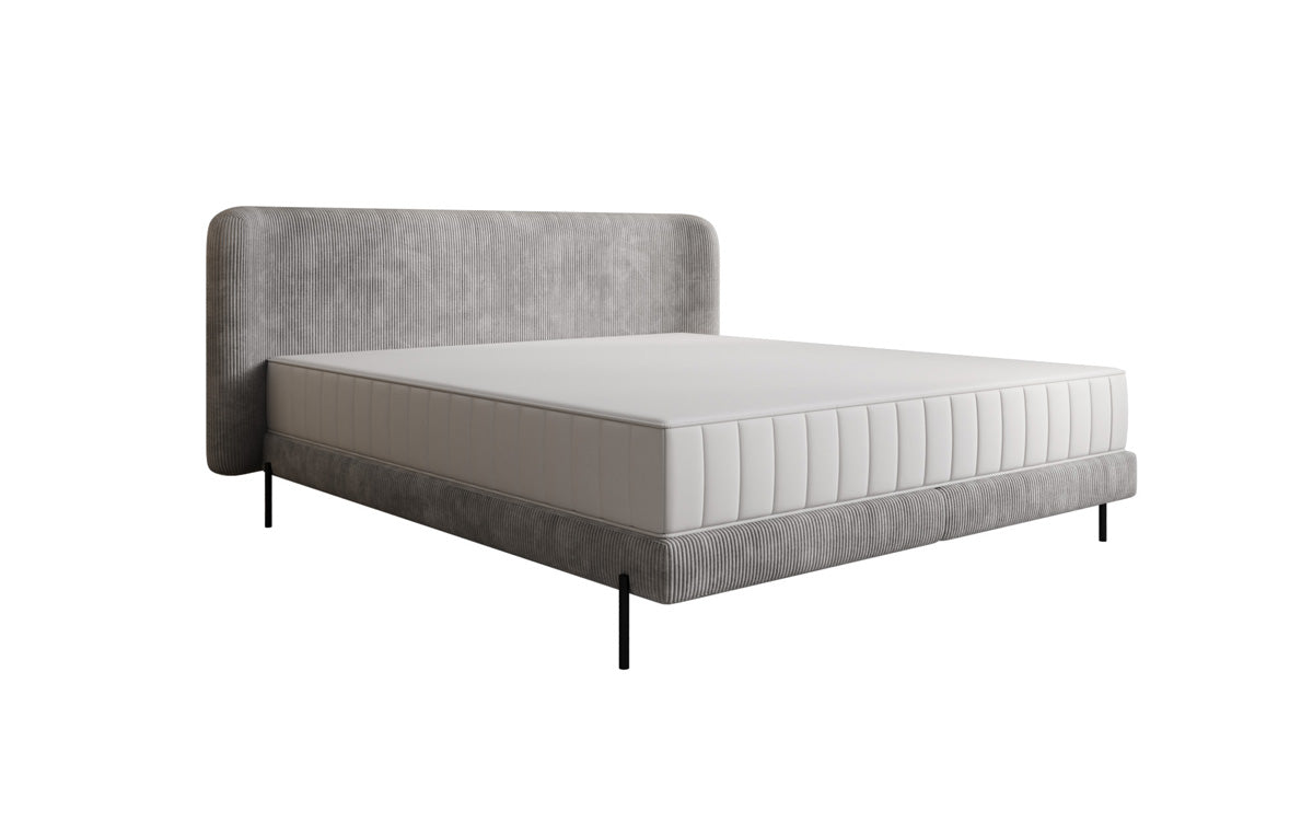 Designer gestoffeerd bed Enna in Ribstof