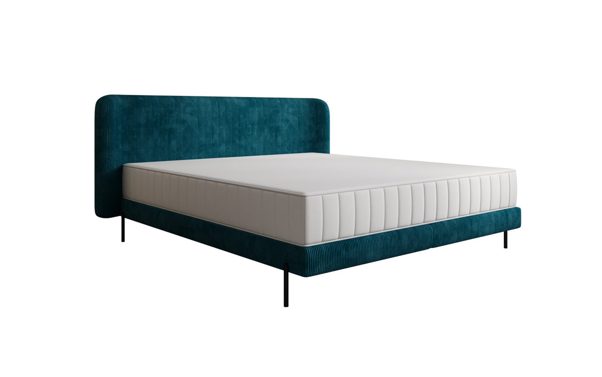 Designer gestoffeerd bed Enna in Ribstof