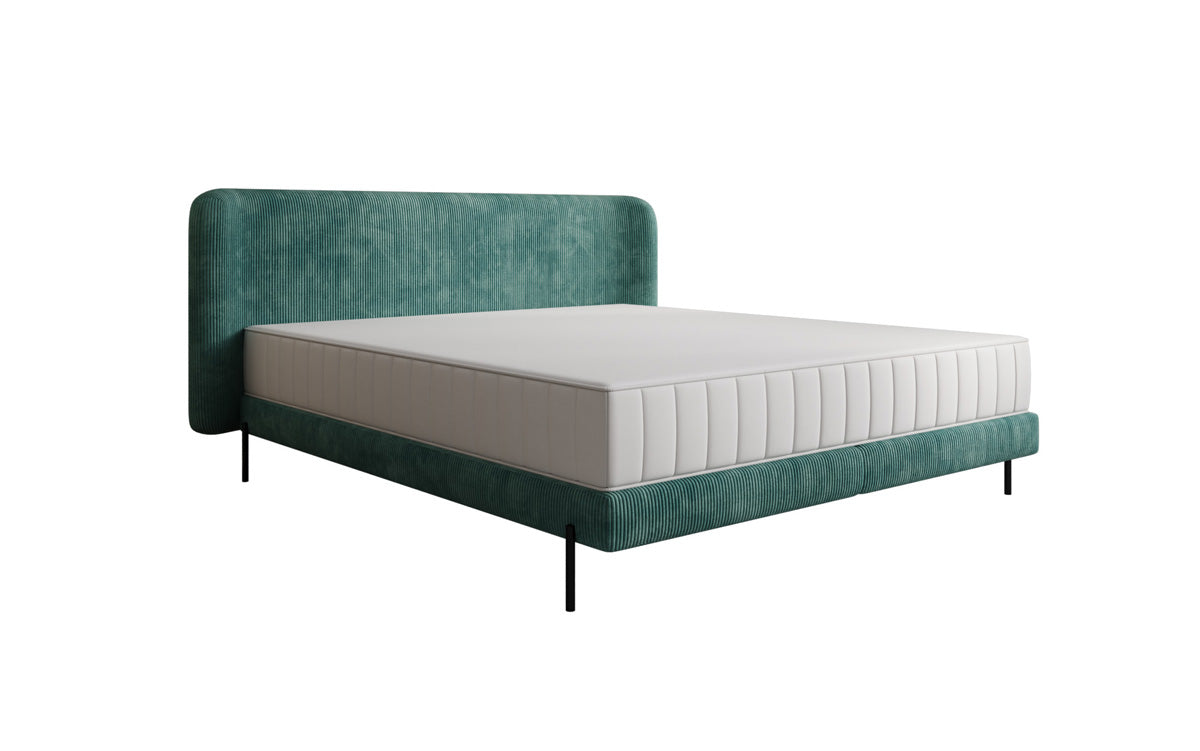 Designer gestoffeerd bed Enna in Ribstof