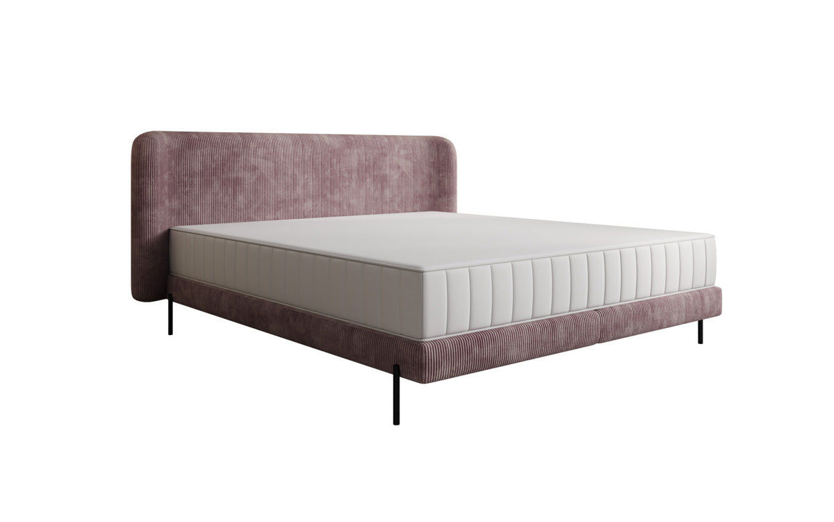 Designer gestoffeerd bed Enna in Ribstof