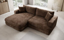 Designer-hoekbank Lima in Ribstof
