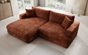 Designer-hoekbank Lima in Ribstof