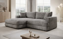 Designer-hoekbank Lima in Ribstof