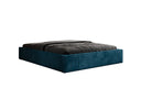 Designer gestoffeerd bed Base met opbergruimte zonder hoofdbord in Ribstof