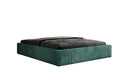Designer gestoffeerd bed Base met opbergruimte zonder hoofdbord in Ribstof