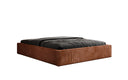 Designer gestoffeerd bed Base met opbergruimte zonder hoofdbord in Ribstof