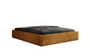 Designer gestoffeerd bed Base met opbergruimte zonder hoofdbord in Ribstof
