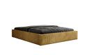 Designer gestoffeerd bed Base met opbergruimte zonder hoofdbord in Ribstof