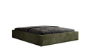 Designer gestoffeerd bed Base met opbergruimte zonder hoofdbord in Ribstof