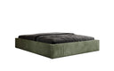 Designer gestoffeerd bed Base met opbergruimte zonder hoofdbord in Ribstof