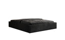 Designer gestoffeerd bed Base met opbergruimte zonder hoofdbord in Ribstof