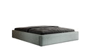 Designer gestoffeerd bed Base met opbergruimte zonder hoofdbord in structuurstof