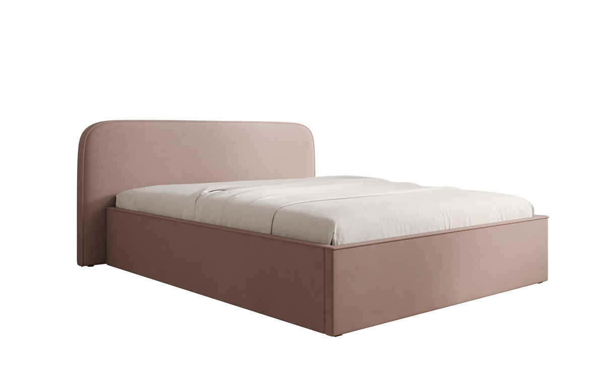 Designer gestoffeerd bed Nola in Stof met opbergruimte