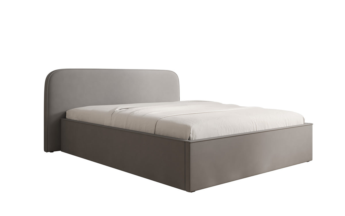 Designer gestoffeerd bed Nola in Stof met opbergruimte