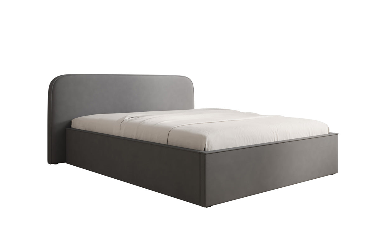 Designer gestoffeerd bed Nola in Stof met opbergruimte