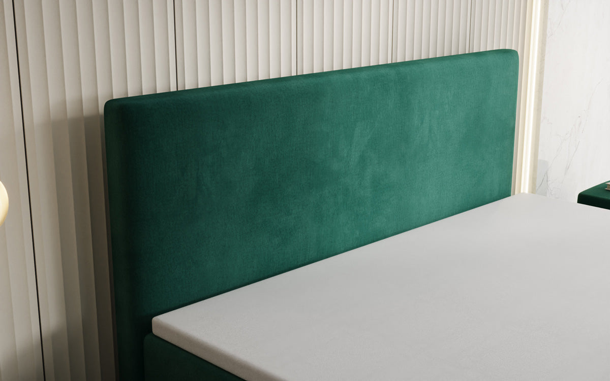 Boxspringbed Kubo met opbergruimte in Fluweel