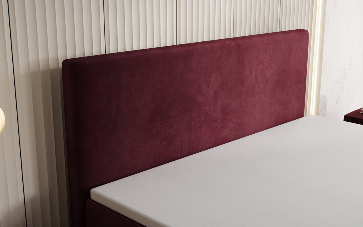 Boxspringbed Kubo met opbergruimte in Fluweel