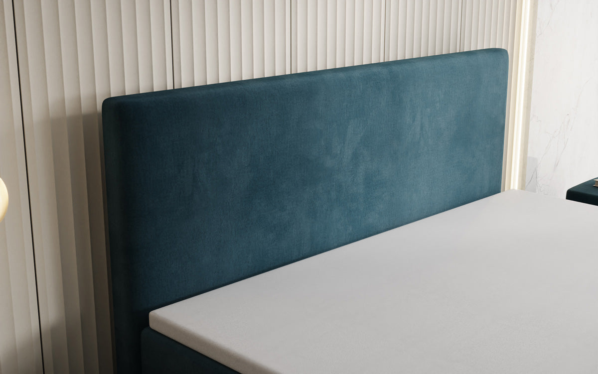 Boxspringbed Kubo met opbergruimte in Fluweel