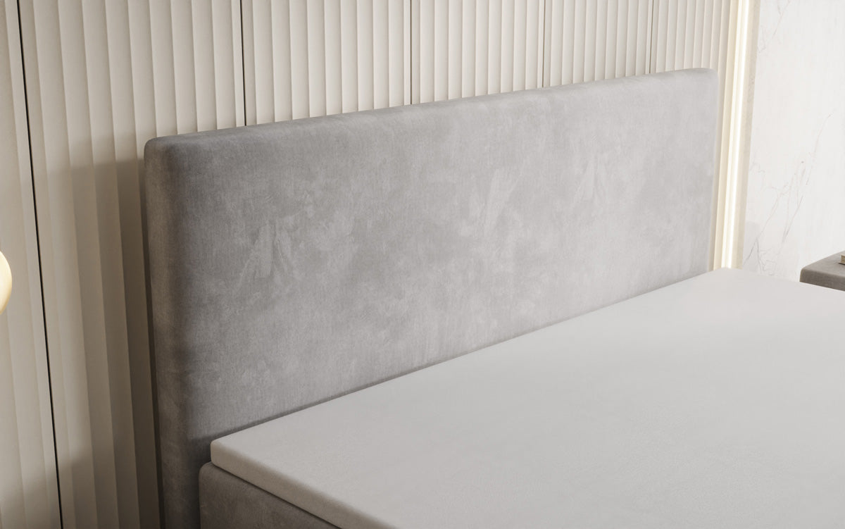 Boxspringbed Kubo met opbergruimte in Fluweel