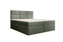 Boxspringbed Carito Bouclé met USB en opbergruimte