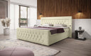 Boxspringbed Diva Bouclé met USB, LED en 2 laden