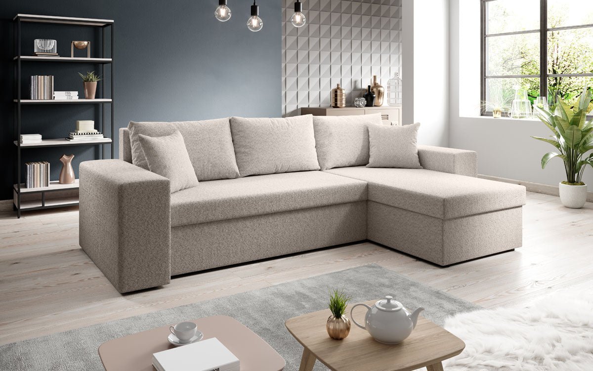 Designer Sofa Denver Bouclé met slaap- en klapfunctie