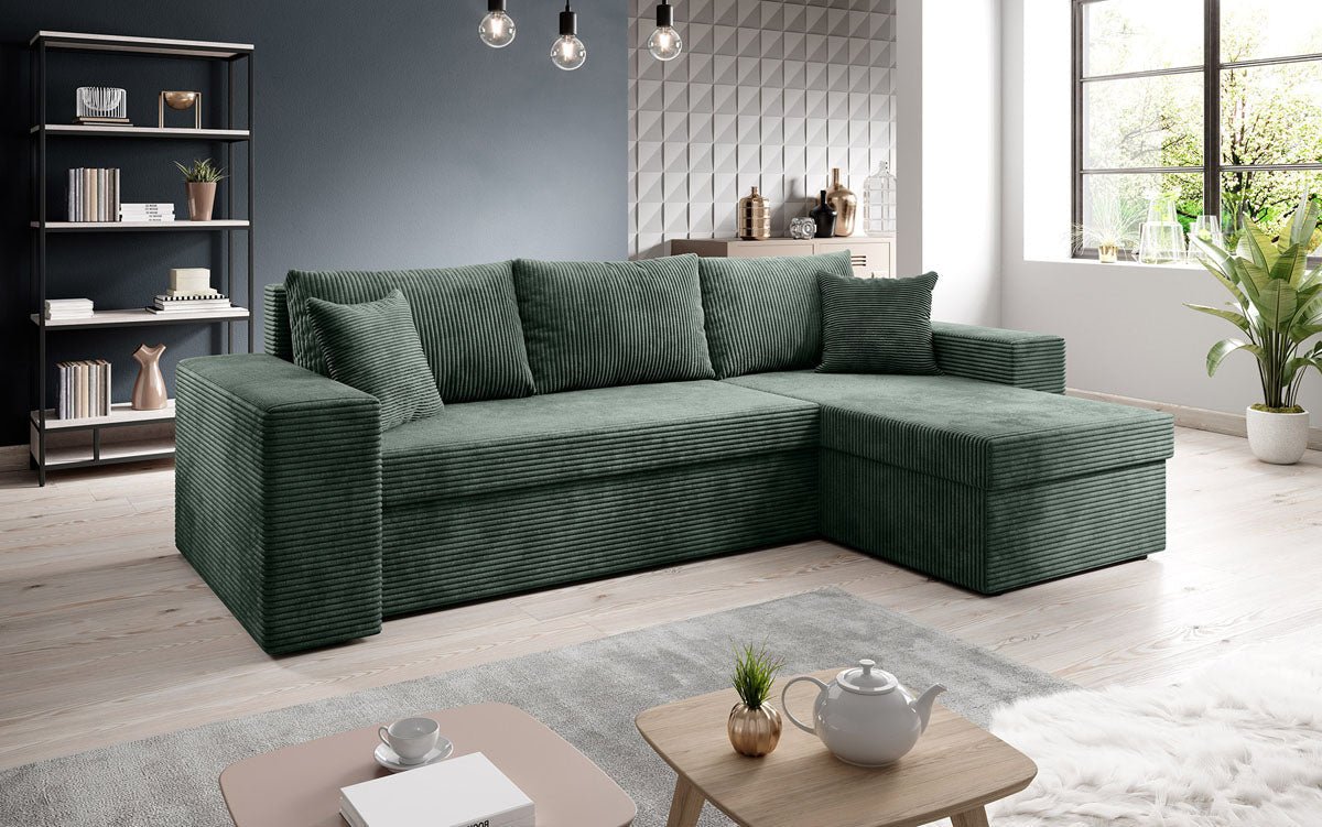 Designer Sofa Denver Cord met slaap- en klapfunctie