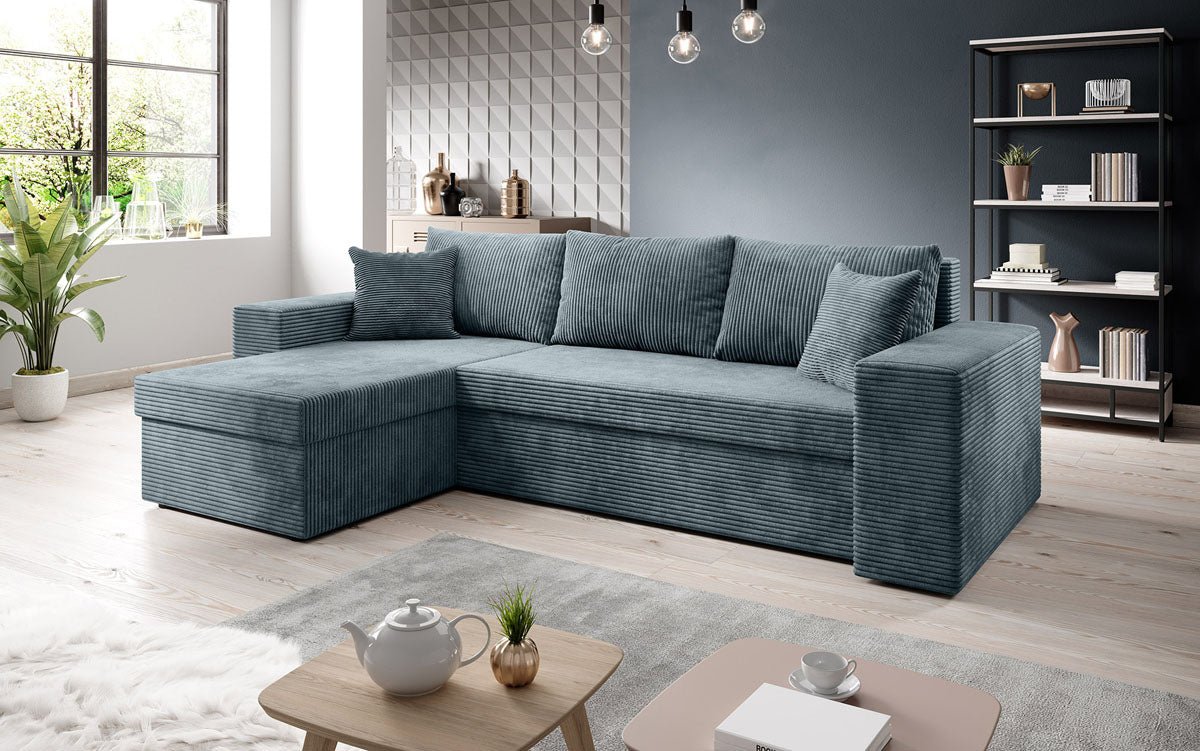 Designer Sofa Denver Cord met slaap- en klapfunctie