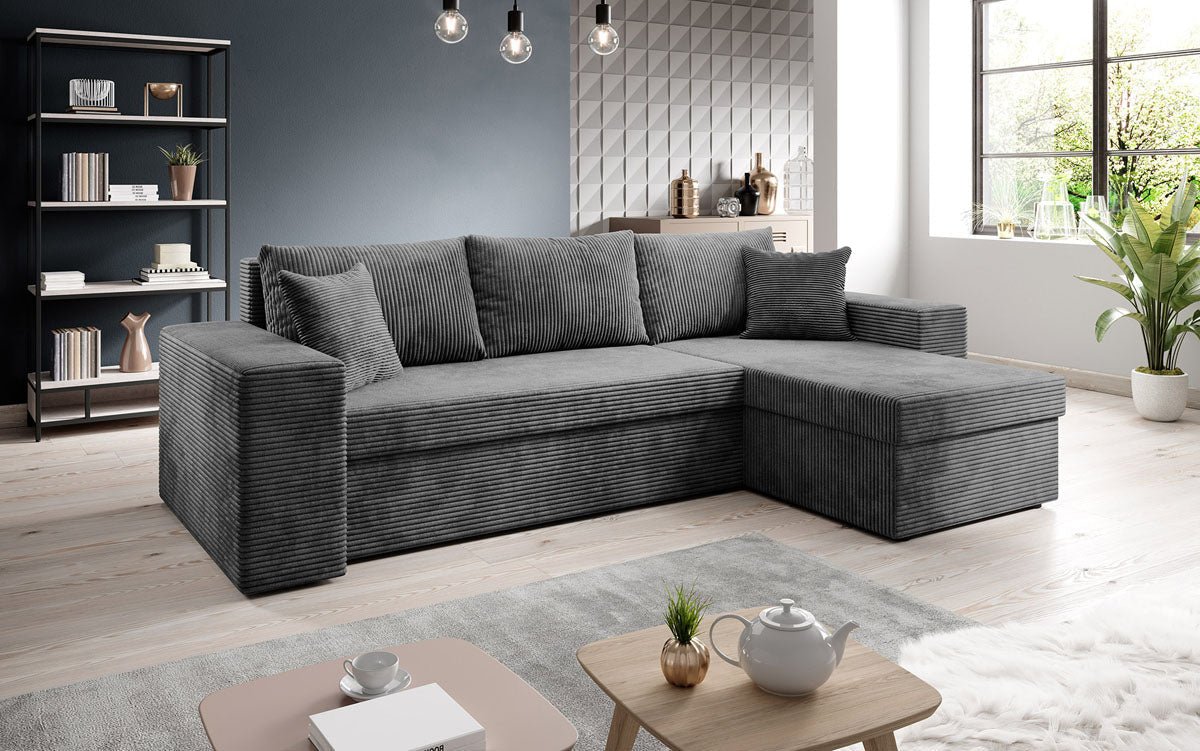 Designer Sofa Denver Cord met slaap- en klapfunctie