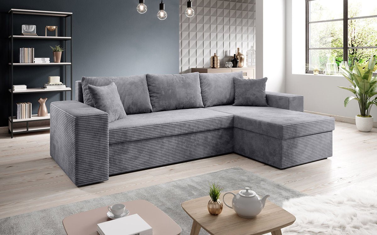 Designer Sofa Denver Cord met slaap- en klapfunctie