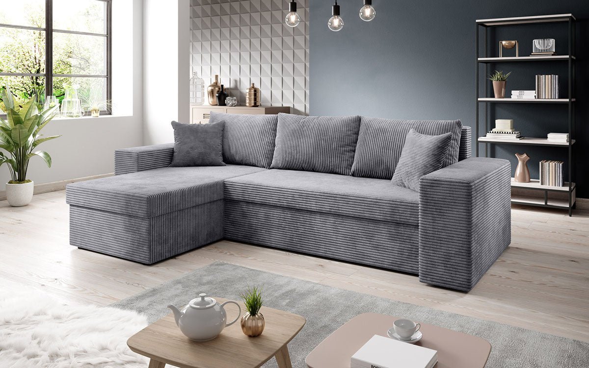 Designer Sofa Denver Cord met slaap- en klapfunctie