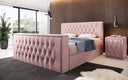Boxspringbed Vulnero met TV-lift en opbergruimte (2 laden)