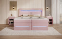 Boxspringbed Minera met LED, USB en opbergruimte