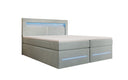 Boxspringbed Minera met LED, USB en opbergruimte