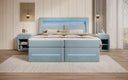 Boxspringbed Minera met LED, USB en opbergruimte