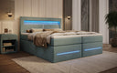 Boxspringbed Minera met LED, USB en opbergruimte