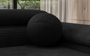 Rond sierkussen Sphere ⌀35 cm van ribstof