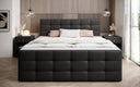 Boxspringbed Luxor van kunstleer met opbergruimte