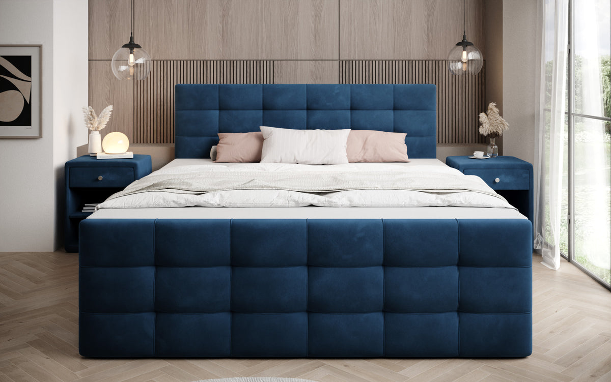 Boxspringbed Luxor Fluweel met Opbergruimte